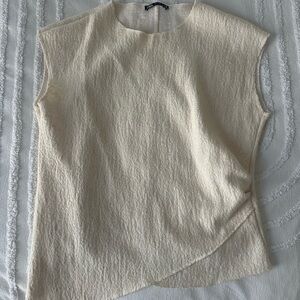 Zara beige/cream top